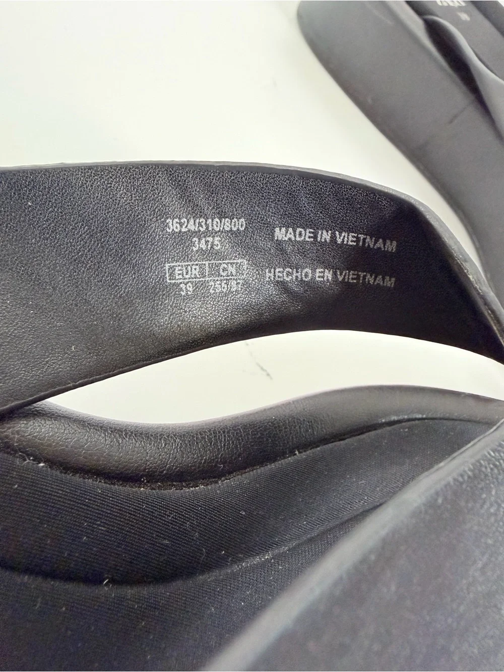 Zara Platform Thong Sandals Cushioned Comfort Shoes Square Toe Black Size 8.5 - Picture 6 of 13